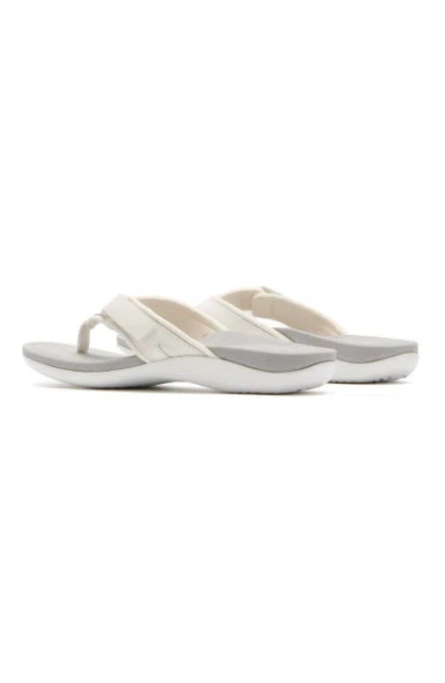Abeo Oasis Sport Flip Flop In White - Regular