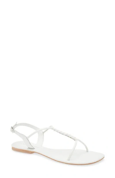 Jeffrey Campbell Roped In Flat Sandal In White