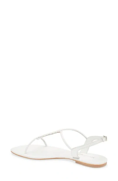 Jeffrey Campbell Roped In Flat Sandal In White