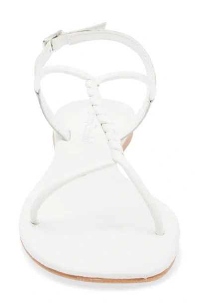 Jeffrey Campbell Roped In Flat Sandal In White