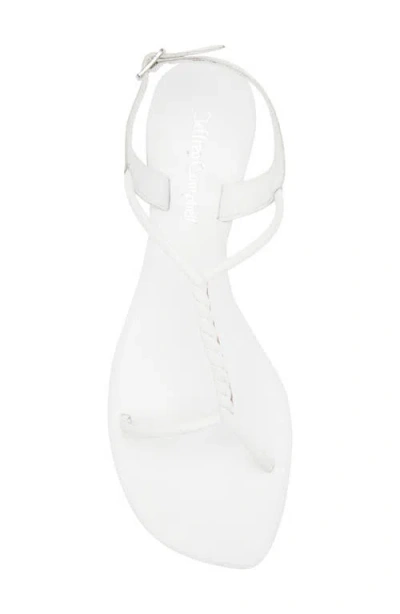 Jeffrey Campbell Roped In Flat Sandal In White