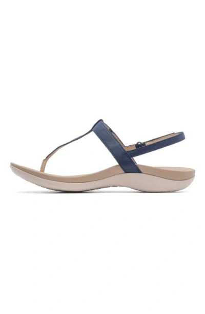Abeo Oasis T Strap Sandal In Navy - Regular