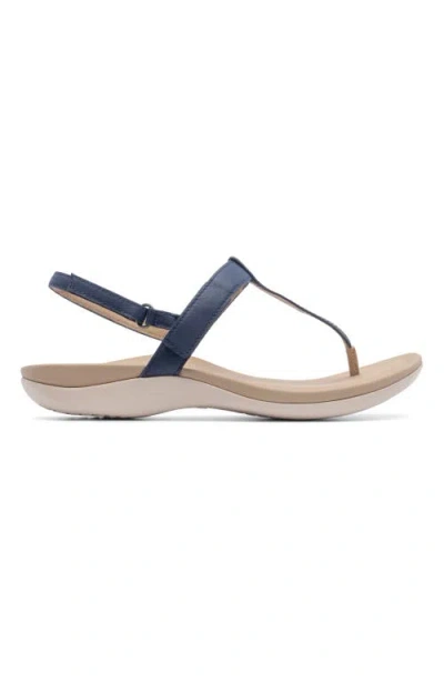Abeo Oasis T Strap Sandal In Navy - Regular