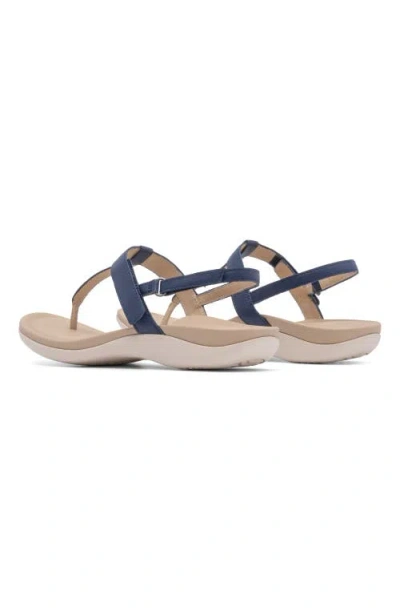 Abeo Oasis T Strap Sandal In Navy - Regular
