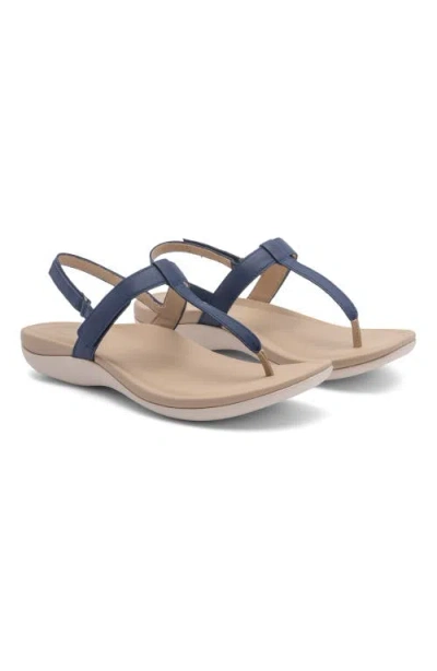 Abeo Oasis T Strap Sandal In Navy - Regular