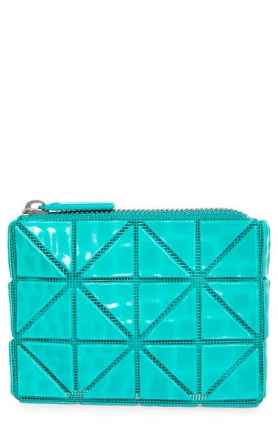 Bao Bao Issey Miyake Cassette Zip Wallet In Emerald Green