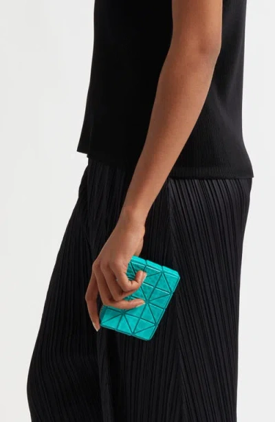 Bao Bao Issey Miyake Cassette Zip Wallet In Emerald Green