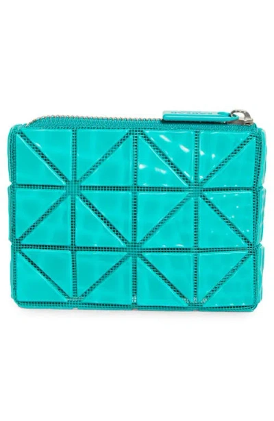 Bao Bao Issey Miyake Cassette Zip Wallet In Emerald Green