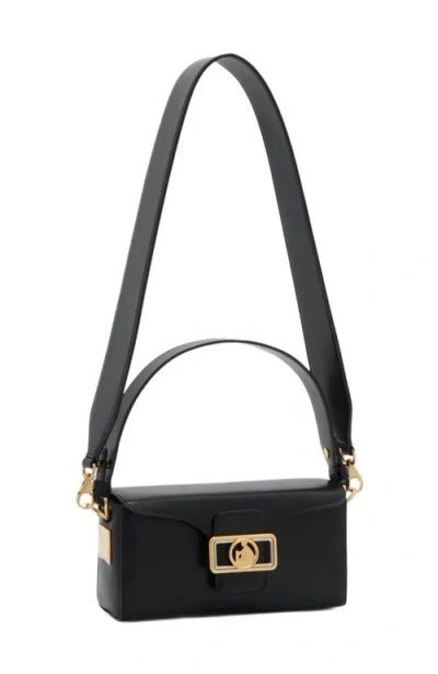 Lanvin Rectangular Smooth Nano Shoulder Bag In Black