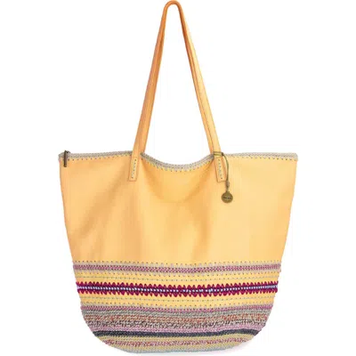 The Sak Faye Leather Tote In Sunlight Seminyak