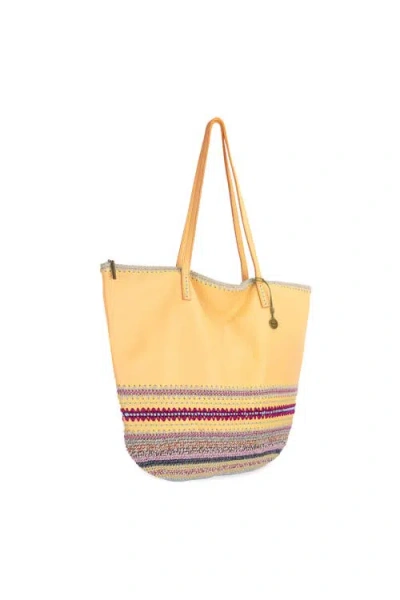 The Sak Faye Leather Tote In Sunlight Seminyak