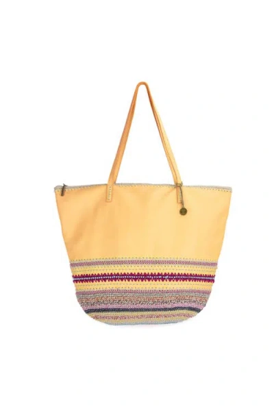 The Sak Faye Leather Tote In Sunlight Seminyak