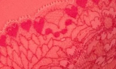 Hunkemoller Hunkemöller Cherry Mesh & Lace Underwire Bra In Sugar Coral
