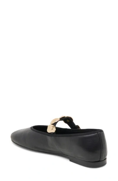 Dolce Vita Relan Ballet Flats Black Leather In Black Leather