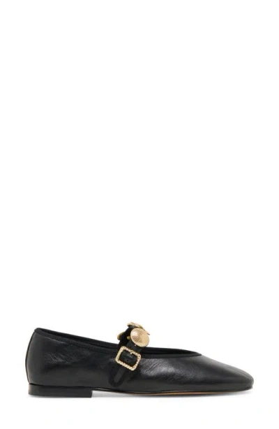 Dolce Vita Relan Ballet Flats Black Leather In Black Leather