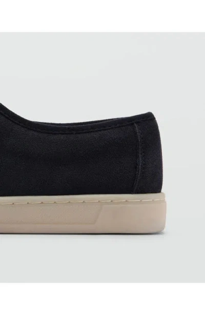 Mango Men's Suede Nautical Shoes In Dark Navy