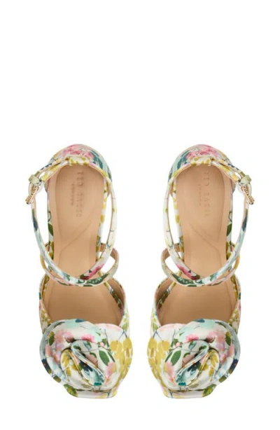 Ted Baker London Maddy Rose Platform Sandal In Floral