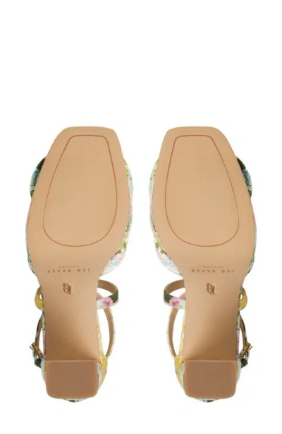 Ted Baker London Maddy Rose Platform Sandal In Floral