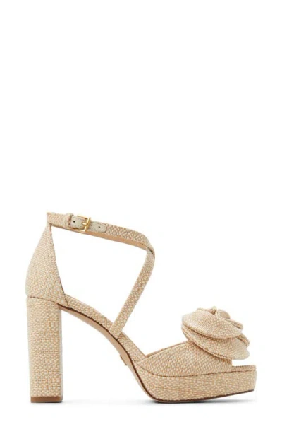 Ted Baker London Maddy Rose Platform Sandal In Natural