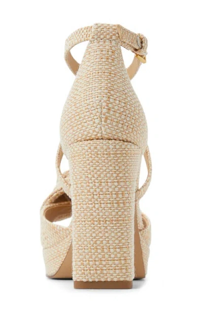 Ted Baker London Maddy Rose Platform Sandal In Natural