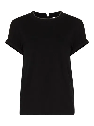 Brunello Cucinelli Cotton T-shirt In Black