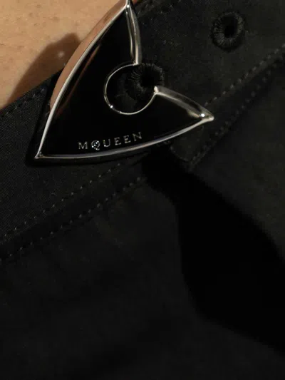 Alexander Mcqueen Straight-leg Tailored Trousers In Black