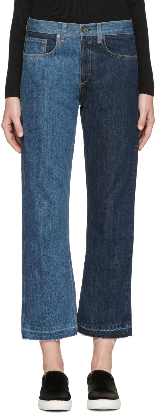 rag and bone two tone jeans