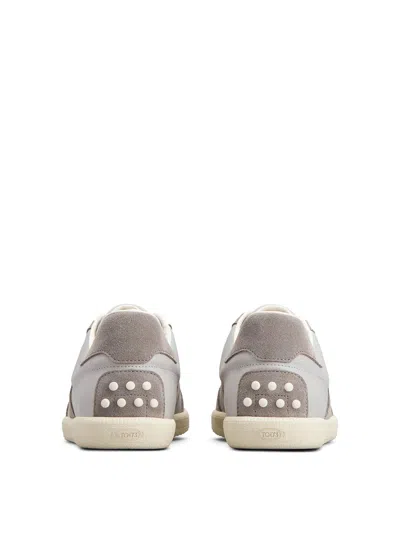 Tod's Tabs Sneaker In Beige