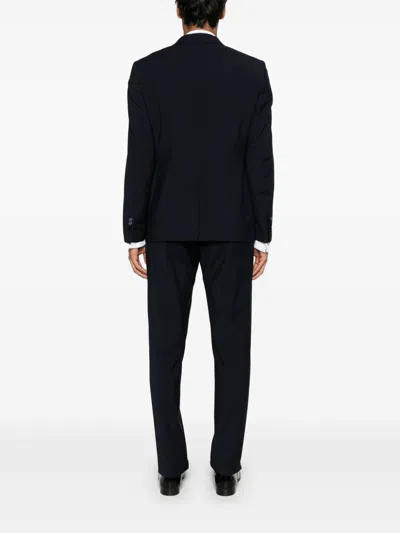 Tagliatore Wool Suit In Blue