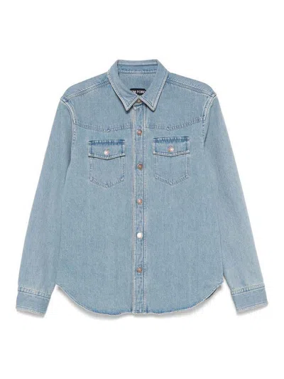 Tom Ford Washed Denim Outershirt In Blue