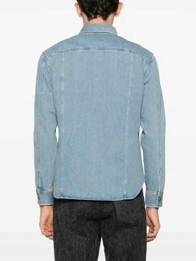 Tom Ford Washed Denim Outershirt In Blue