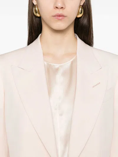 Tom Ford Wool Blazer In Light Pink