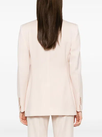 Tom Ford Wool Blazer In Light Pink