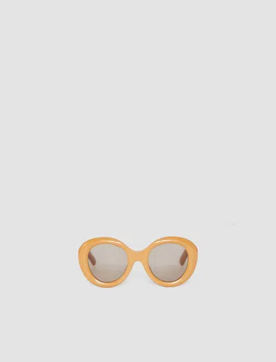 Joseph Round Sunglasses In Beige