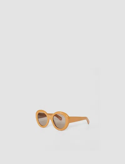 Joseph Round Sunglasses In Beige
