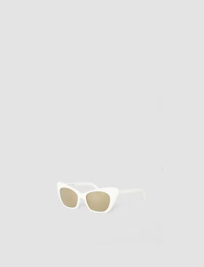 Joseph Cat Eye Sunglasses In White