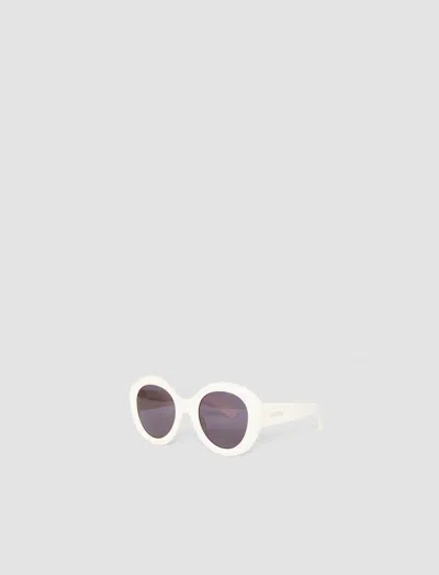 Joseph Round Sunglasses In White