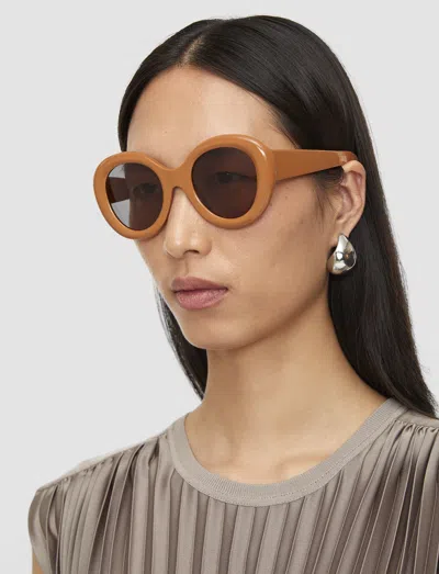 Joseph Round Sunglasses In Beige