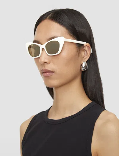Joseph Cat Eye Sunglasses In White