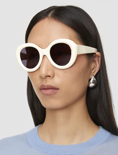 Joseph Round Sunglasses In White