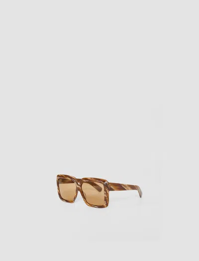 Joseph Tortoiseshell Square Sunglasses In Beige