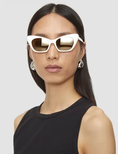 Joseph Cat Eye Sunglasses In White