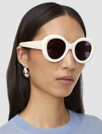 Joseph Round Sunglasses In White