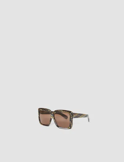 Joseph Square Sunglasses In Brown