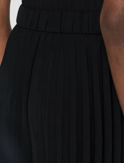 Joseph Anvers Airy Plissé Trousers In Black