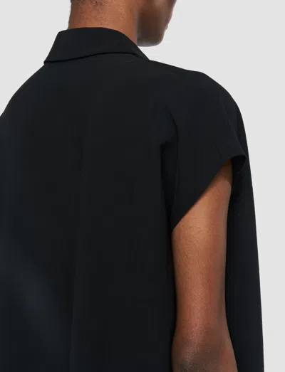 Joseph Airy Plissé Antin Blouse In Black