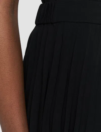 Joseph Anvers Airy Plissé Trousers In Black
