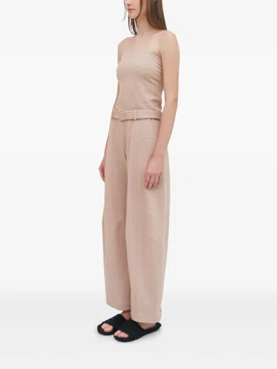 Rosetta Getty Plaid Jacquard Bandeau Top In Neutrals