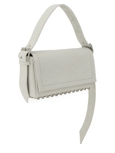Alexander Wang Ricco Medium Studded Shoulder Bag In White