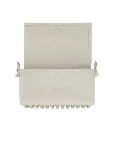 Alexander Wang Ricco Medium Studded Shoulder Bag In White